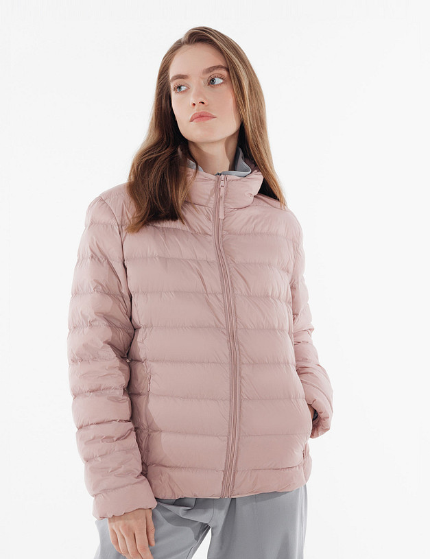 Розовая женская куртка с капюшоном MASCOTTE 234-3173-2406 | ракурс 3 Розовая женская куртка с капюшоном MASCOTTE 234-3173-2406 | ракурс 3