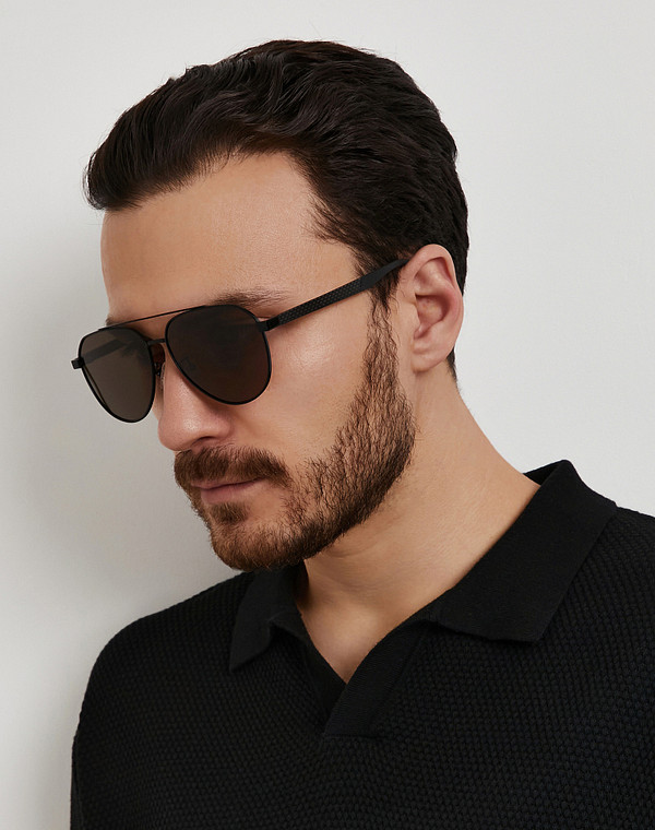 793-6145-7709 Очки мужские и.мат. корич, Mascotte