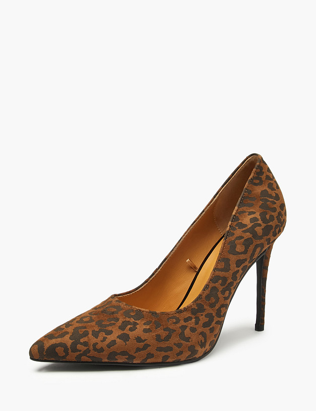 Коричневые женские туфли с леопардовым принтом MASCOTTE 94-520115-0609 | ракурс 2