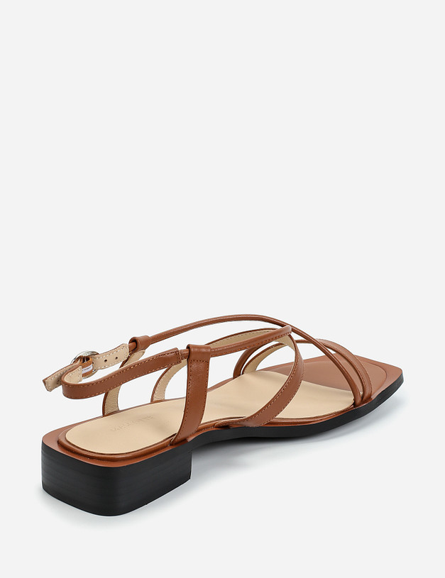 Коричневые летние женские сандалии MASCOTTE 11-110811-0109 | ракурс 3