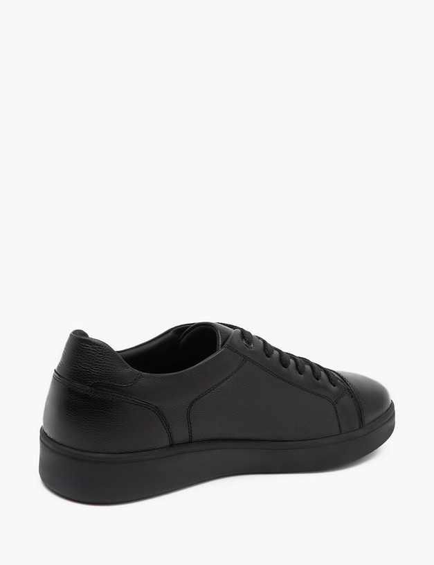Черные кожаные мужские кеды MASCOTTE 58-3131316-3180M | ракурс 3 Черные кожаные мужские кеды MASCOTTE 58-3131316-3180M | ракурс 3