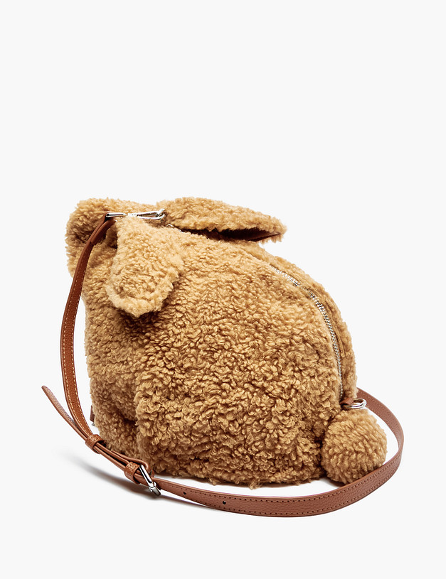 Бежевая фигурная женская сумка MASCOTTE 660-2246-408 | ракурс 3