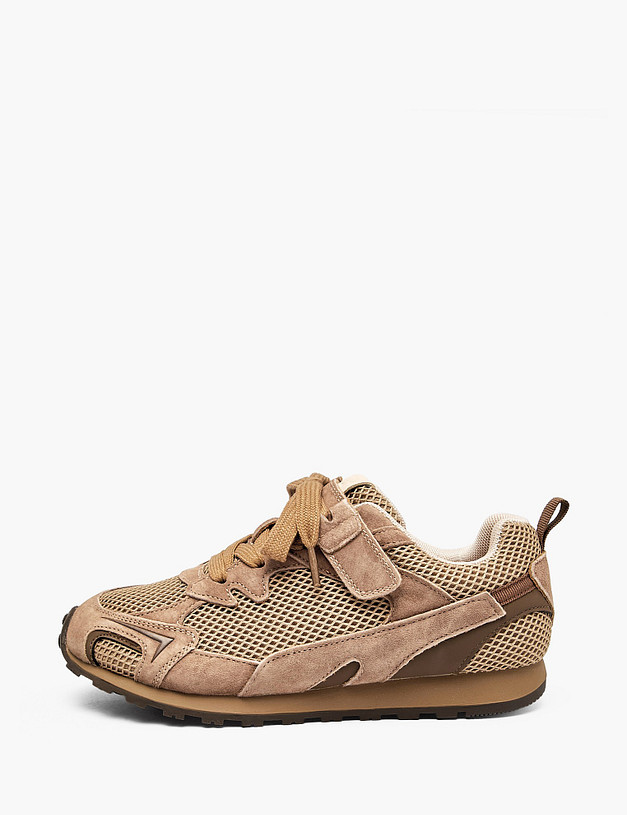 Коричневые детские кроссовки MASCOTTE 234-617421-0209 | ракурс 1