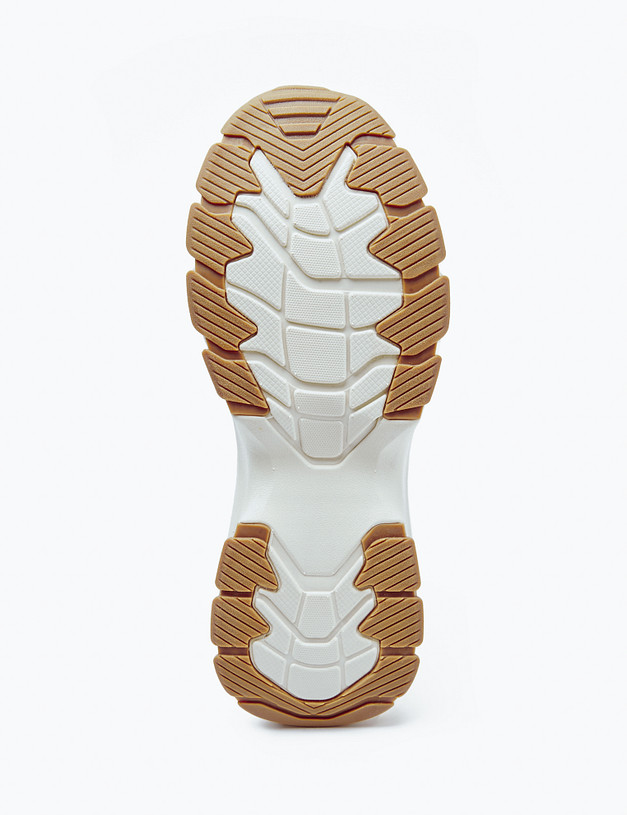 Молочные массивные женские кроссовки MASCOTTE 189-414721-0201 | ракурс 5