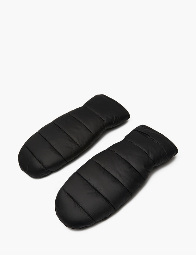 Черные женские дутые варежки MASCOTTE 709-4230-202 | ракурс 4