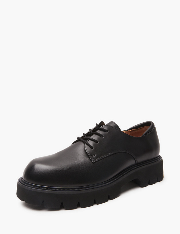 Черные женские дерби MASCOTTE 58-421211-0102 | ракурс 2 Черные женские дерби MASCOTTE 58-421211-0102 | ракурс 2