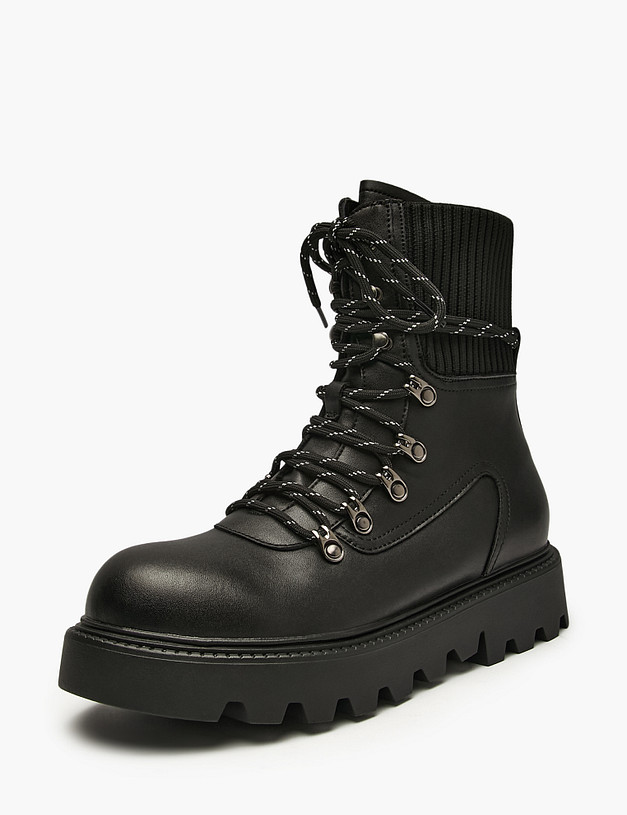 Черные женские ботинки MASCOTTE 58-529821-0602 | ракурс 2