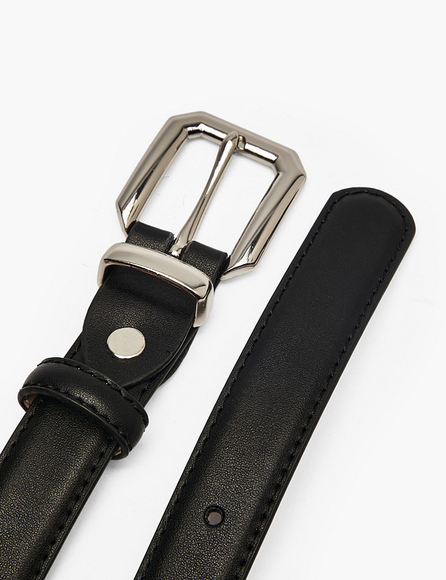 Черный женский ремень MASCOTTE 701-6113-602 | ракурс 3