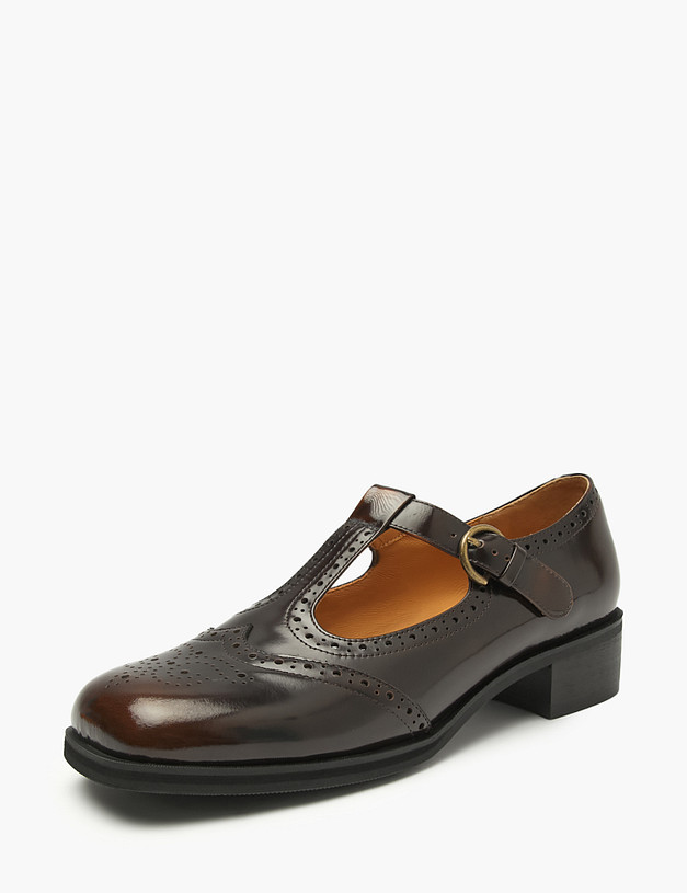 Коричневые женские туфли Мэри Джейн MASCOTTE 126-521411-6104M | ракурс 3