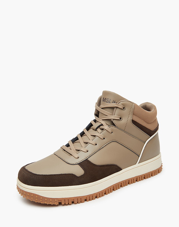 189-321221-0609 Ботинки для активного отдыха мужские кож.спилок-велюр/текстиль корич, Mascotte Lite