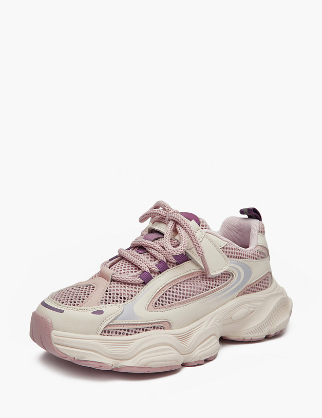 Розовые кроссовки для девочек MASCOTTE 234-511521-0206 | ракурс 2 Розовые кроссовки для девочек MASCOTTE 234-511521-0206 | ракурс 2