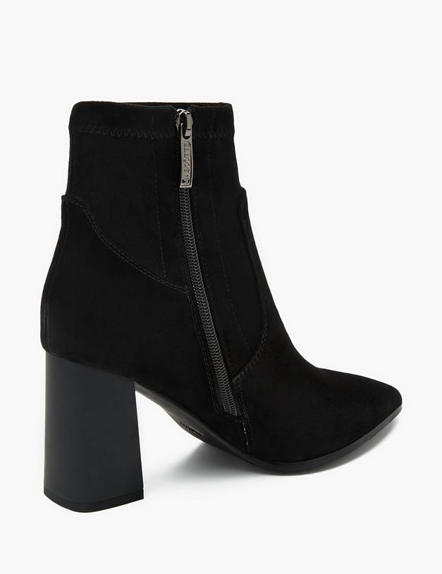 Черные женские ботильоны из велюра MASCOTTE 233-310821-3605M | ракурс 3 Черные женские ботильоны из велюра MASCOTTE 233-310821-3605M | ракурс 3