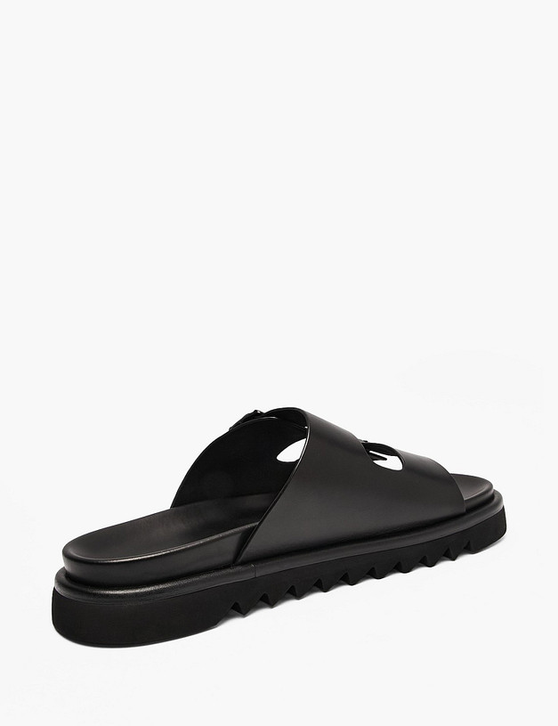 Черные мужские сабо MASCOTTE 15-610411-0102 | ракурс 3