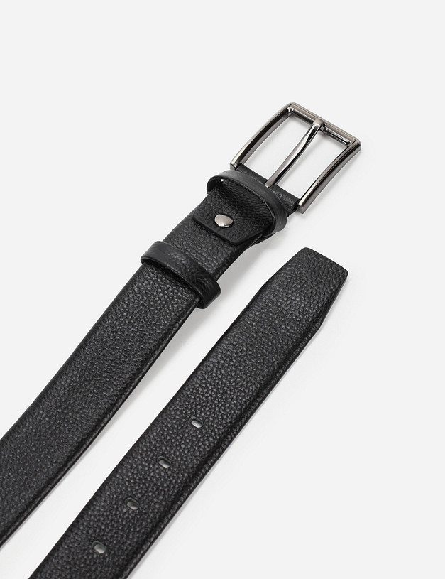 Черный мужской ремень MASCOTTE 727-1108-102 | ракурс 3