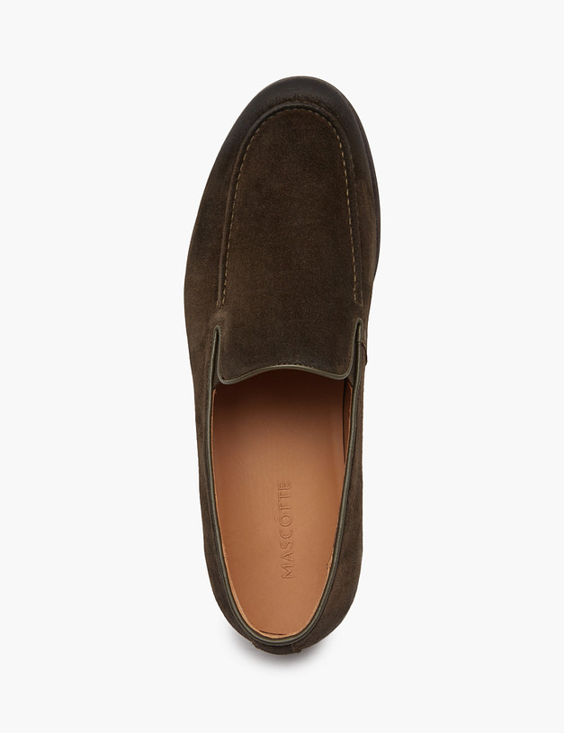 Коричневые мужские лоферы MASCOTTE 175-512811-2225M | ракурс 4 Коричневые мужские лоферы MASCOTTE 175-512811-2225M | ракурс 4