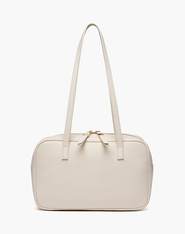 660-6102-101 Сумка женская нат.кожа-и.кожа/текстиль молочн, S, Mascotte