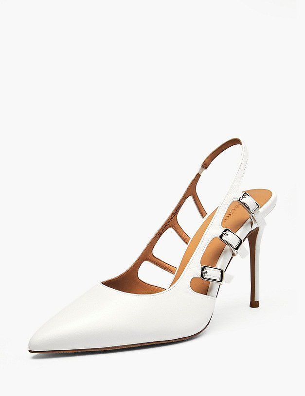 Белые женские туфли MASCOTTE 126-6102616-3569M | ракурс 2