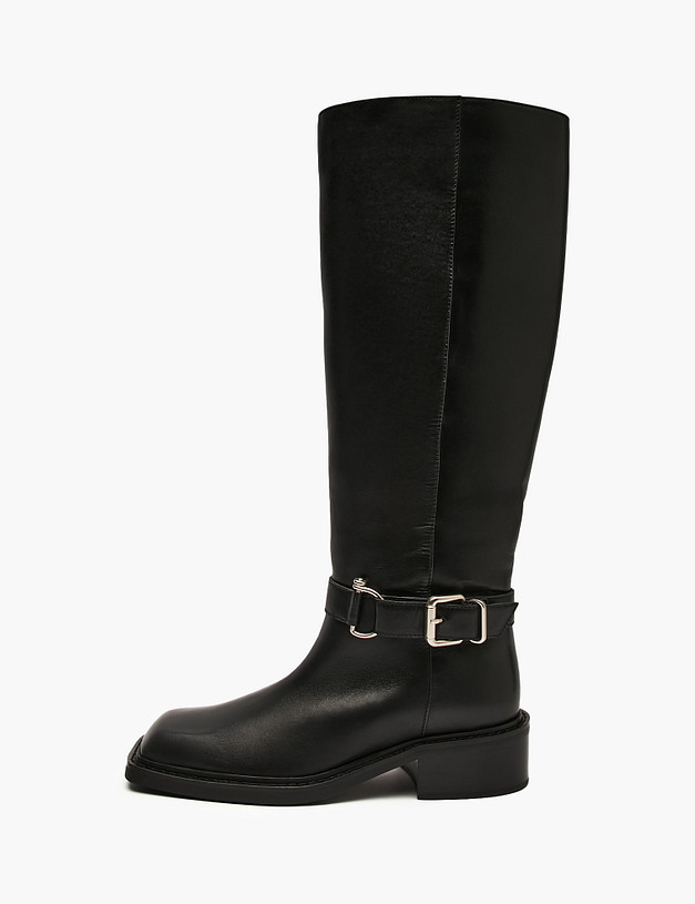 Черные женские зимние сапоги MASCOTTE 384-520531-0102 | ракурс 1