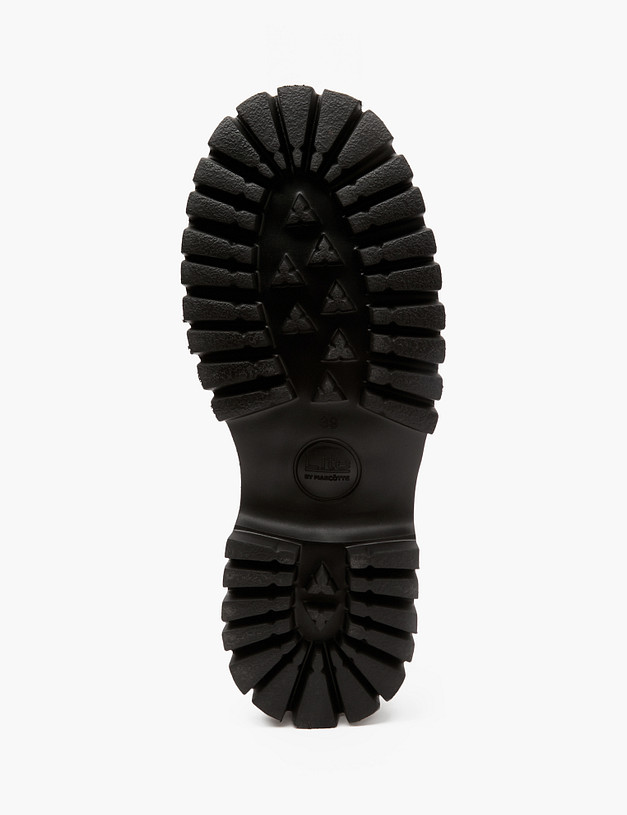 Молочные женские полуботинки из кожи MASCOTTE 58-412211-0101 | ракурс 5