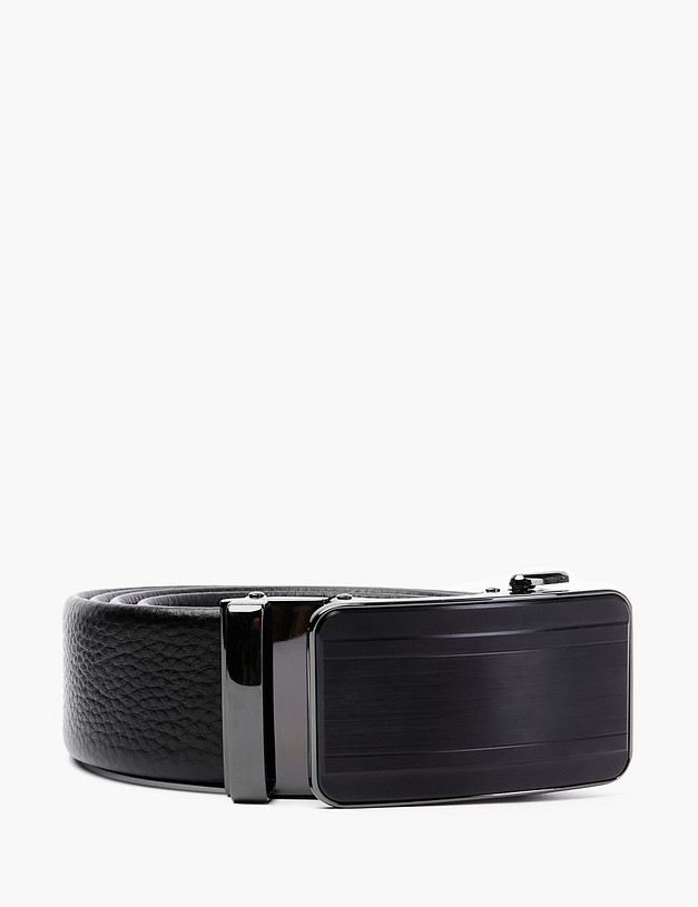 Черный мужской ремень MASCOTTE 727-2201-102 | ракурс 3