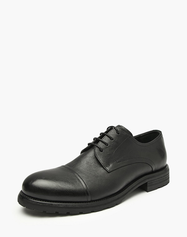 58-529312-0102 Полуботинки мужские нат.кожа/нат.кожа черн, Mascotte