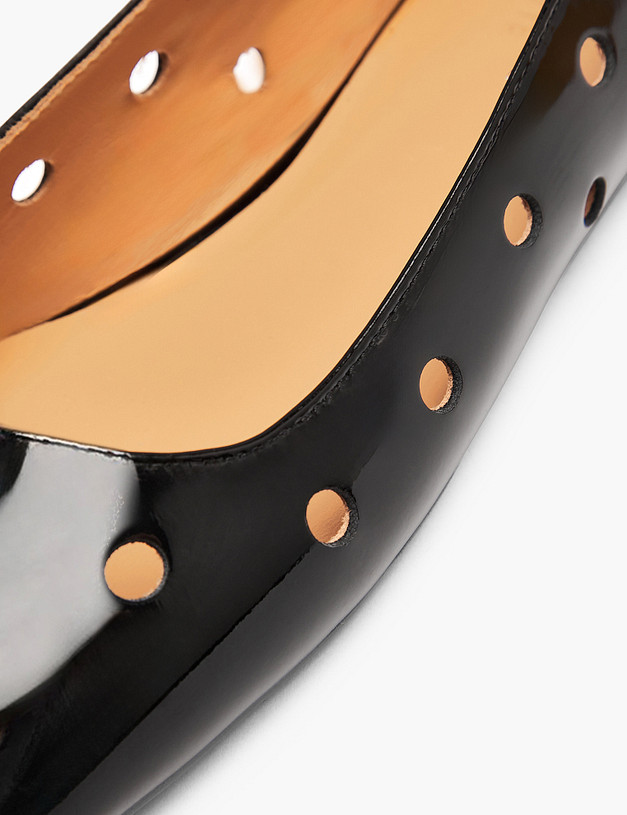 Черные женские балетки MASCOTTE 126-511412-3701M | ракурс 6