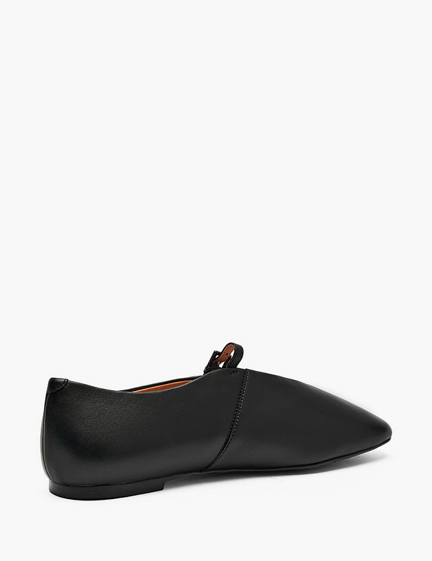 Черные женские балетки MASCOTTE 126-611211-3501M | ракурс 3