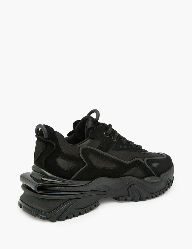 Черные женские кроссовки на массивной подошве MASCOTTE 234-314621-0202 | ракурс 3