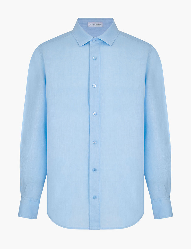 Голубая мужская рубашка MASCOTTE 834-6102-2711 | ракурс 8