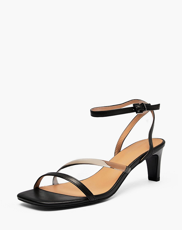 94-615211-3501M Туфли летние женские нат.кожа-силикон/нат.кожа черн-б/цветн, Mascotte