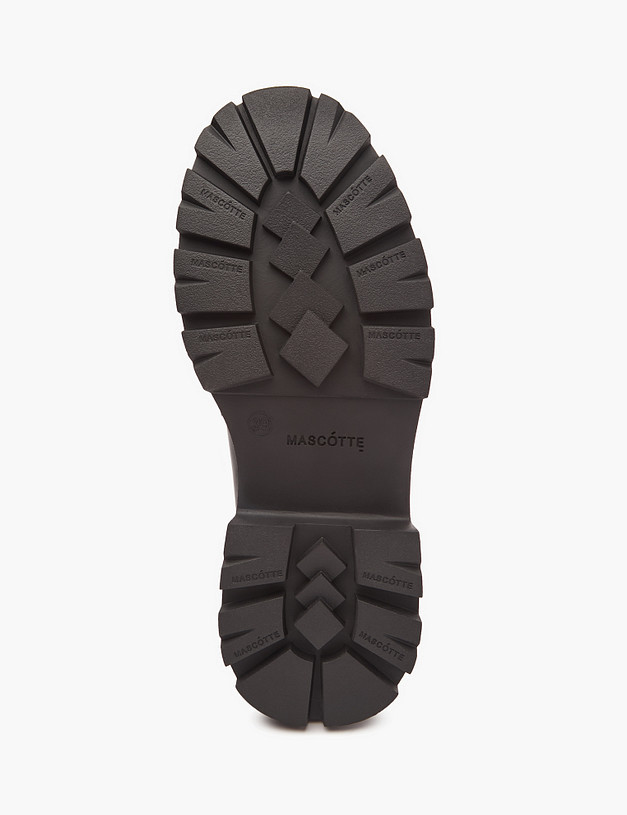 Черные кожаные женские лоферы MASCOTTE 233-3201813-3100M | ракурс 5