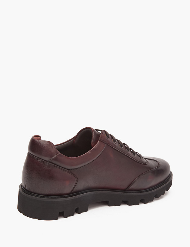 Коричневые мужские полуботинки из кожи MASCOTTE 128-3273018-0109 | ракурс 3