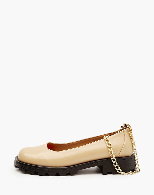 233-4124211-0508 Туфли женские нат.кожа/нат.кожа беж, Mascotte