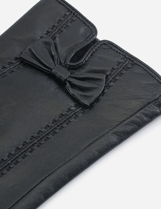 Черные женские перчатки MASCOTTE 717-0205-0502 | ракурс 3