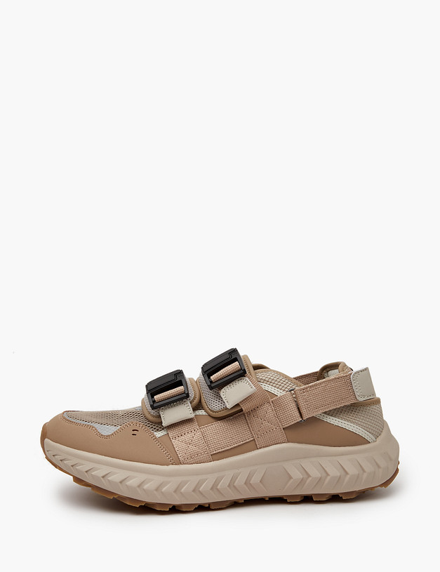 Бежевые мужские летние кроссовки MASCOTTE 181-410423-0201 | ракурс 2