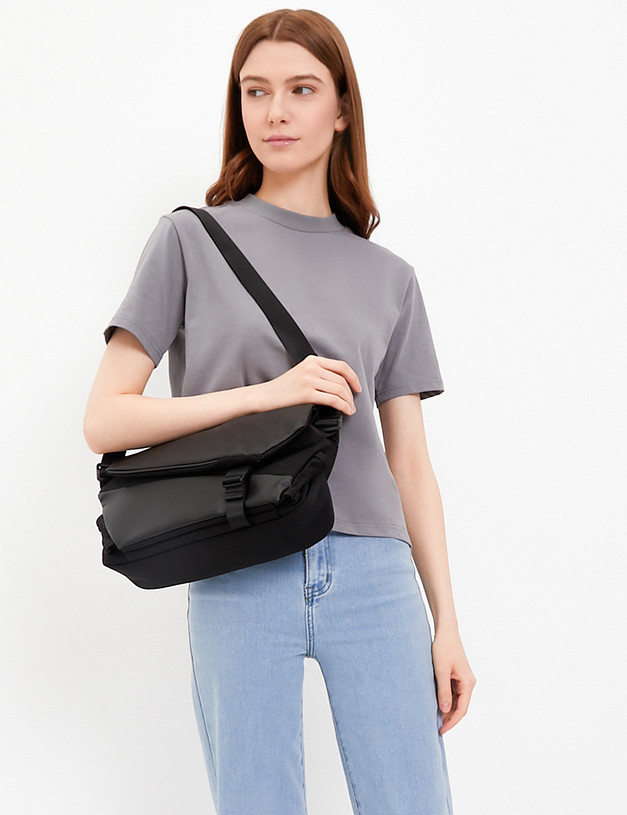 Черная сумка через плечо MASCOTTE 649-4120-202 | ракурс 1