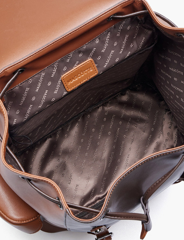 Рыжий мужской рюкзак MASCOTTE 604-5137-609 | ракурс 5 Рыжий мужской рюкзак MASCOTTE 604-5137-609 | ракурс 5