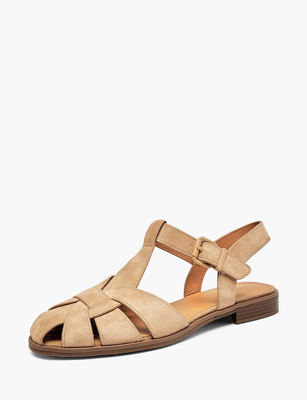 Бежевые женские сандалии MASCOTTE 126-615211-0608 | ракурс 2