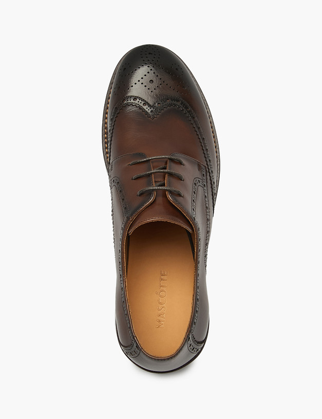 Коричневые мужские броги MASCOTTE 175-521914-4104M | ракурс 5