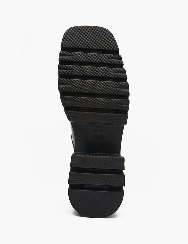 Черные лакированные женские дерби MASCOTTE 195-510911-3701M | ракурс 5