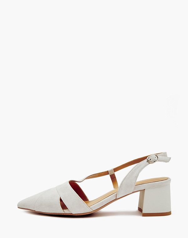 172-4122813-4636M Туфли летние женские велюр/нат.кожа бел, Mascotte