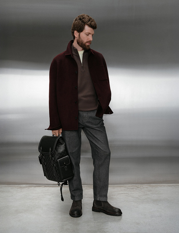 Черный мужской рюкзак MASCOTTE 602-4105-602 | ракурс 2