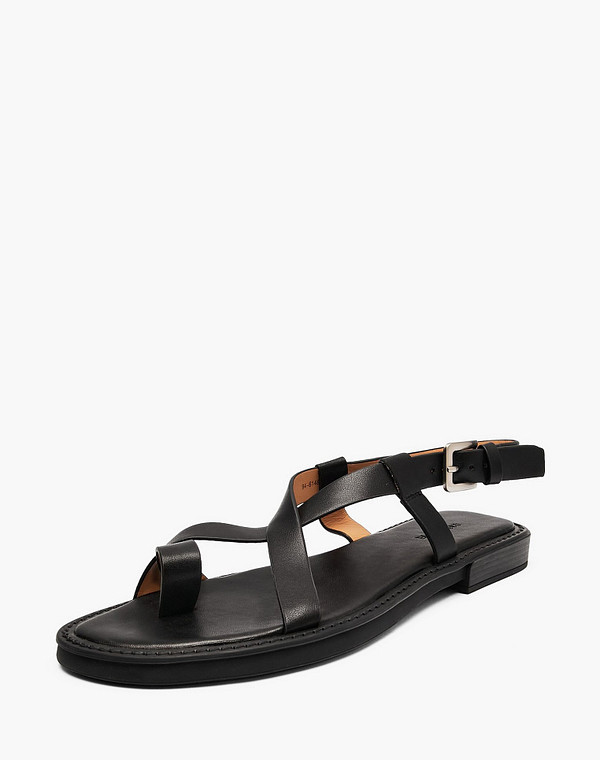 94-614811-0602 Туфли летние женские кож.спилок/нат.кожа черн, Mascotte