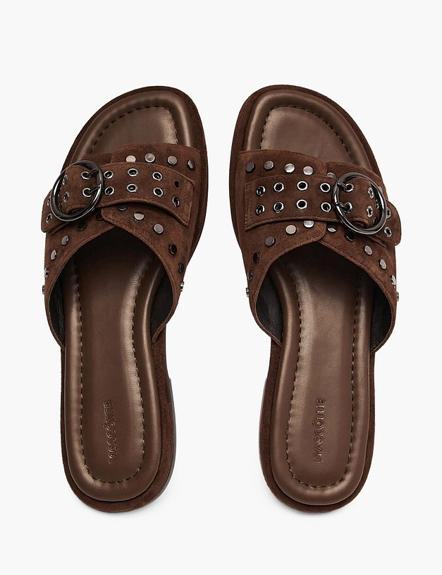 Коричневые женские сабо MASCOTTE 233-611512-4690M | ракурс 6