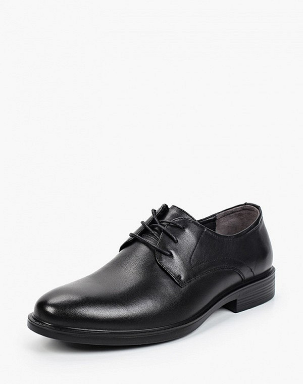 104-120811-3107M Полуботинки мужские нат.кожа/нат.кожа-текстиль черн, Mascotte