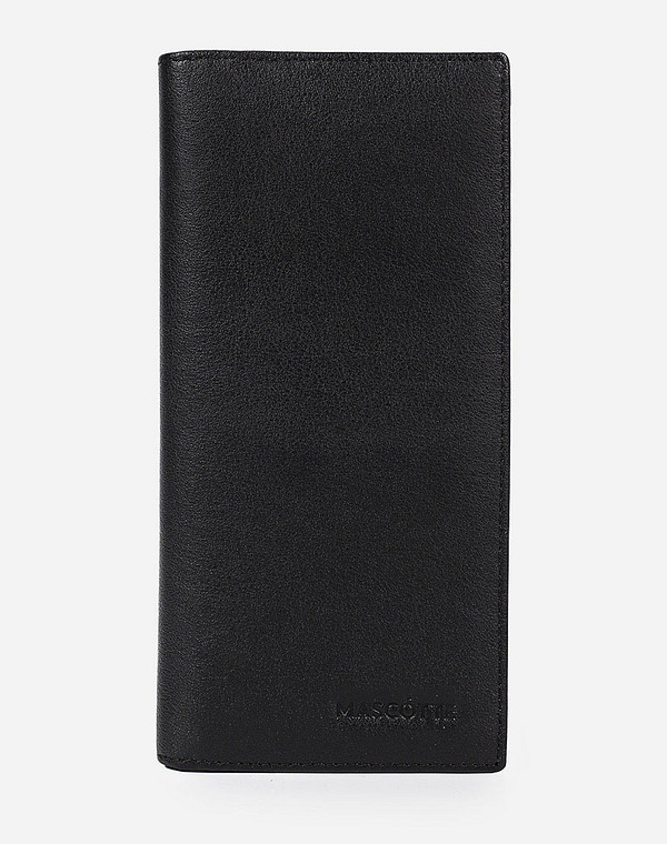 602-0133-102 Портмоне муж. нат.кожа/текстиль черн, Mascotte