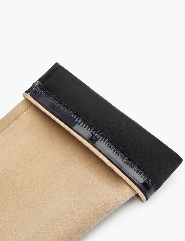 Бежевые женские ботфорты MASCOTTE 100-121821-2408 | ракурс 7 Бежевые женские ботфорты MASCOTTE 100-121821-2408 | ракурс 7