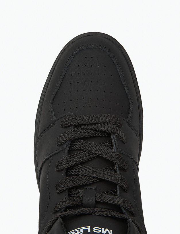 Черные мужские высокие кеды MASCOTTE 128-324021-0602 | ракурс 5