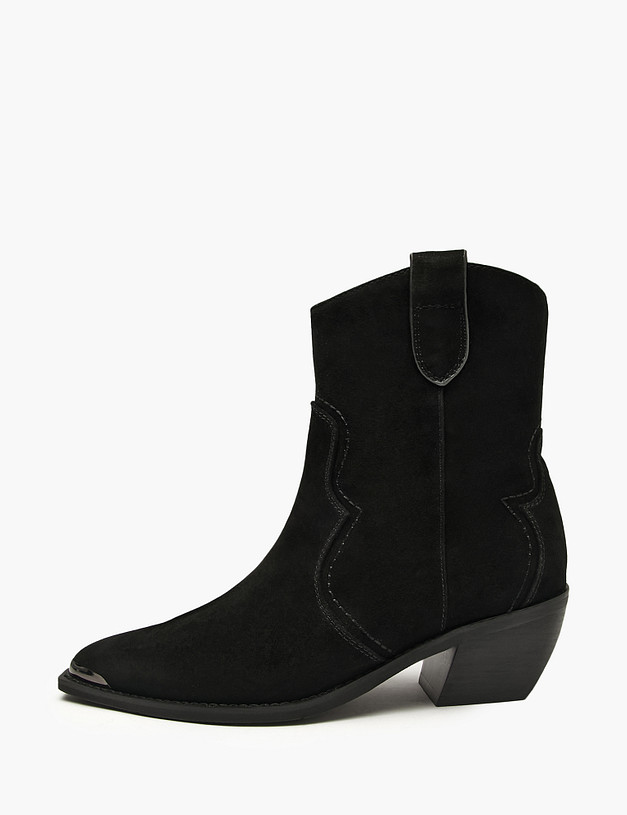 Черные женские казаки MASCOTTE 233-520923-3605M | ракурс 2