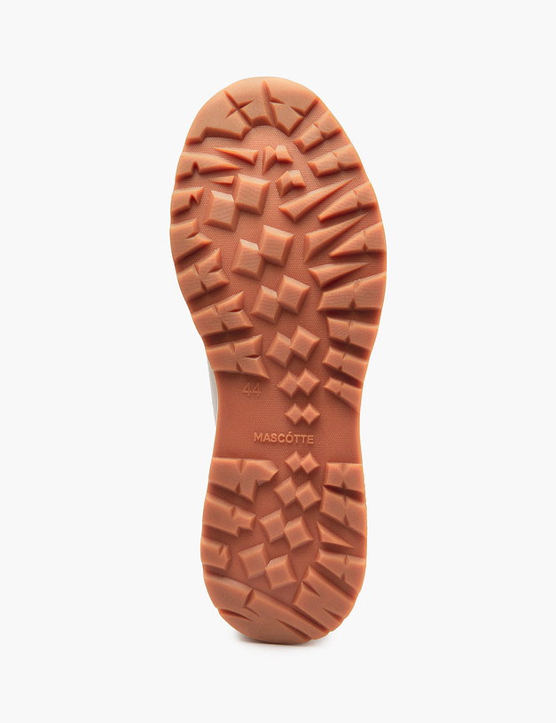 Молочные мужские кроссовки с сетчатыми вставками MASCOTTE 175-5110311-8130M | ракурс 5